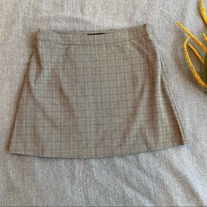 Forever21 Black Plaid Mini Skirt